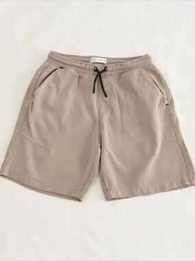 Boys Drawstring Performance Shorts - Beige